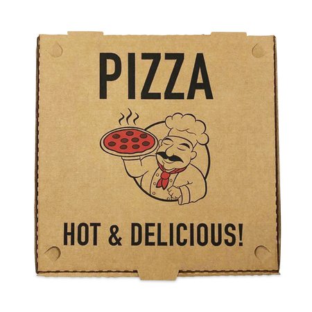 Blutable Pizza Boxes , 16 x 16 x 1.75, Kraft, 50PK REM-BX-KRSTCK-16ISBFL
